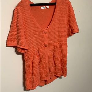 WOMEN’S Cato large coral orange top.